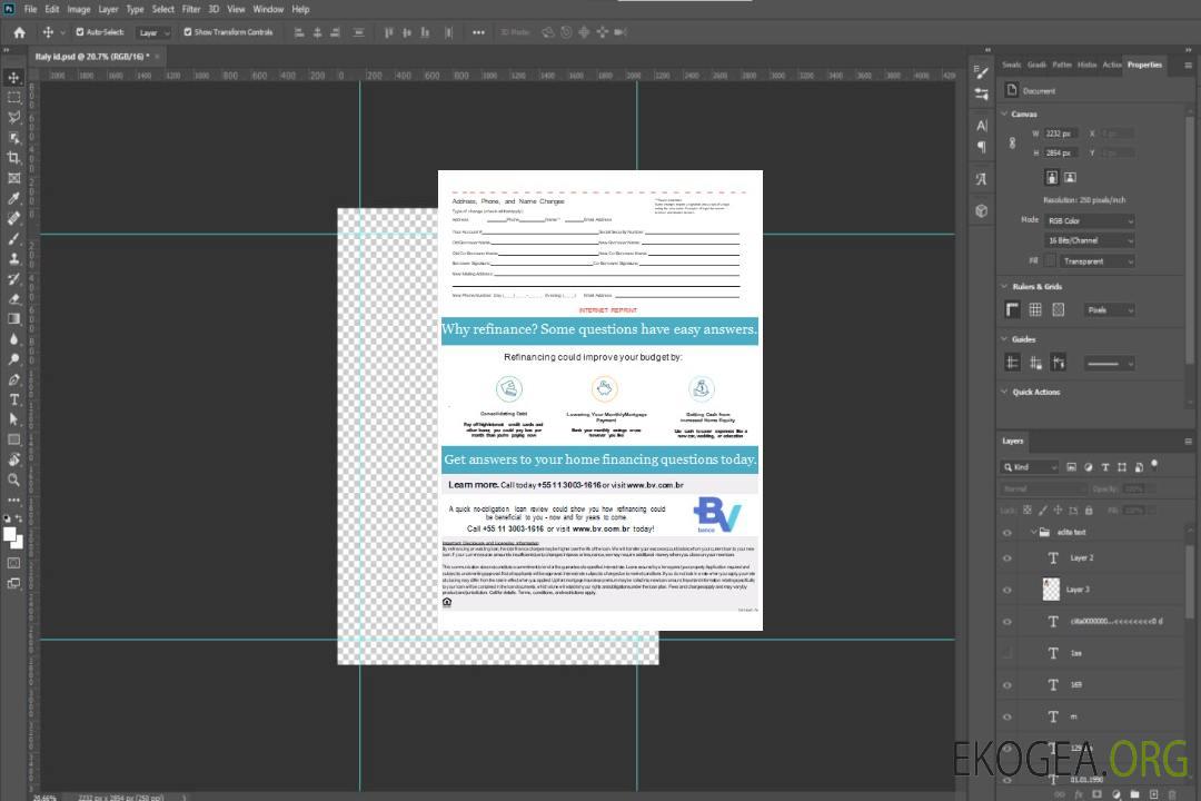 Relevé hypothécaire de la banque Brésil Banco Votorantim, 3 pages, 3 scr template